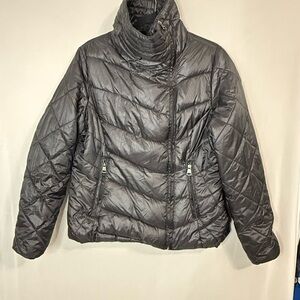 Madden Girl Charcoal Puffer Jacket
